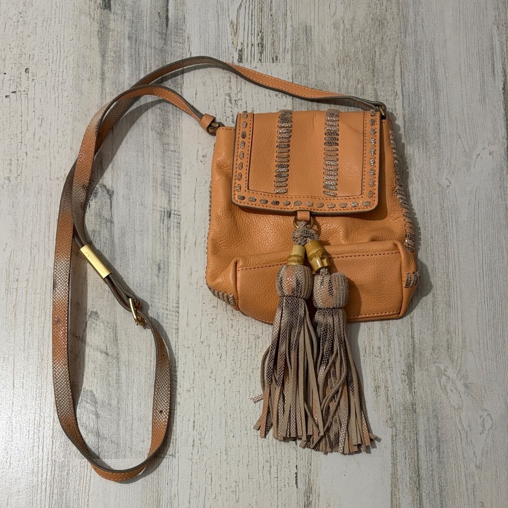 Foley + Corinna Sarabi Leather Bag - Candied Peach - Picture 3 of 12